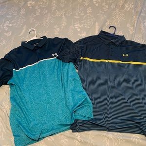 Under Armour golf polos xl lot of 2